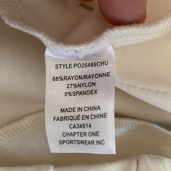 Joie white pull on slacks women’s small EUC - Picture 5 of 6